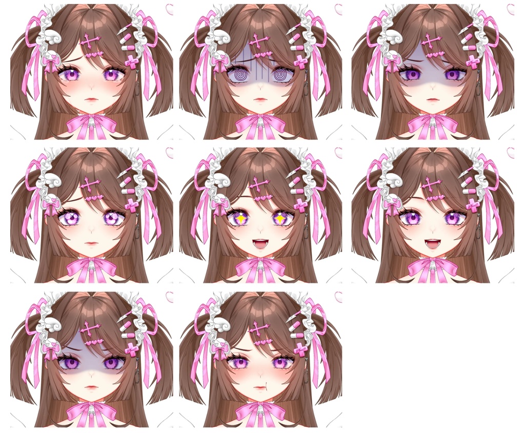 【live2d】 VTS + VB VTuber モデル メンヘラ 可愛い 天使 電波少女かわいい