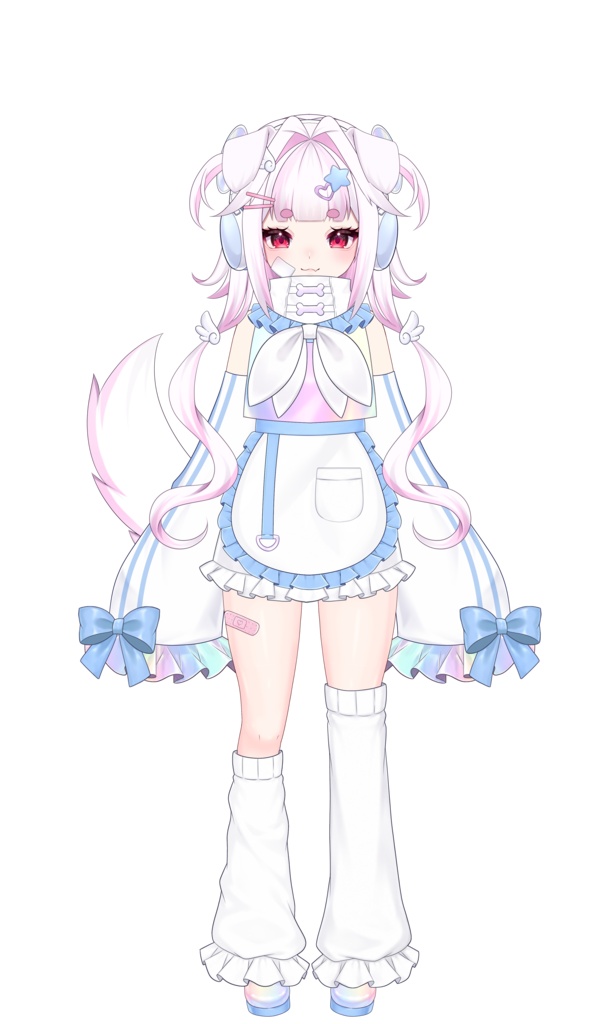 【live2d】 VTS + VB VTuber Pink Elf Girl Cute VTuber Model Package (Art and Rigging) 