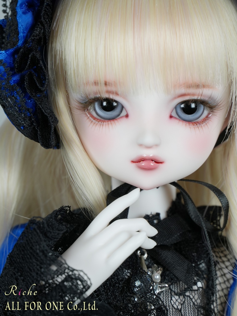 【ワンオフ】ALL FOR ONEオリジナルドール 1/4サイズ リチェ メイク済みヘッド+アイ+ウィッグ+ボディ+衣装 フルセット