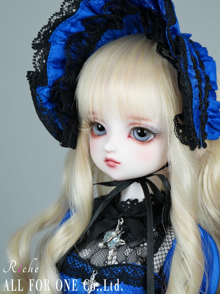 【ワンオフ】ALL FOR ONEオリジナルドール 1/4サイズ リチェ メイク済みヘッド+アイ+ウィッグ+ボディ+衣装 フルセット