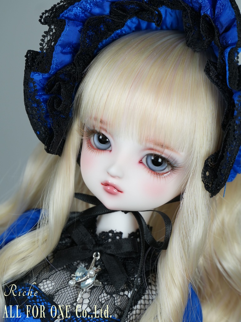 【ワンオフ】ALL FOR ONEオリジナルドール 1/4サイズ リチェ メイク済みヘッド+アイ+ウィッグ+ボディ+衣装 フルセット