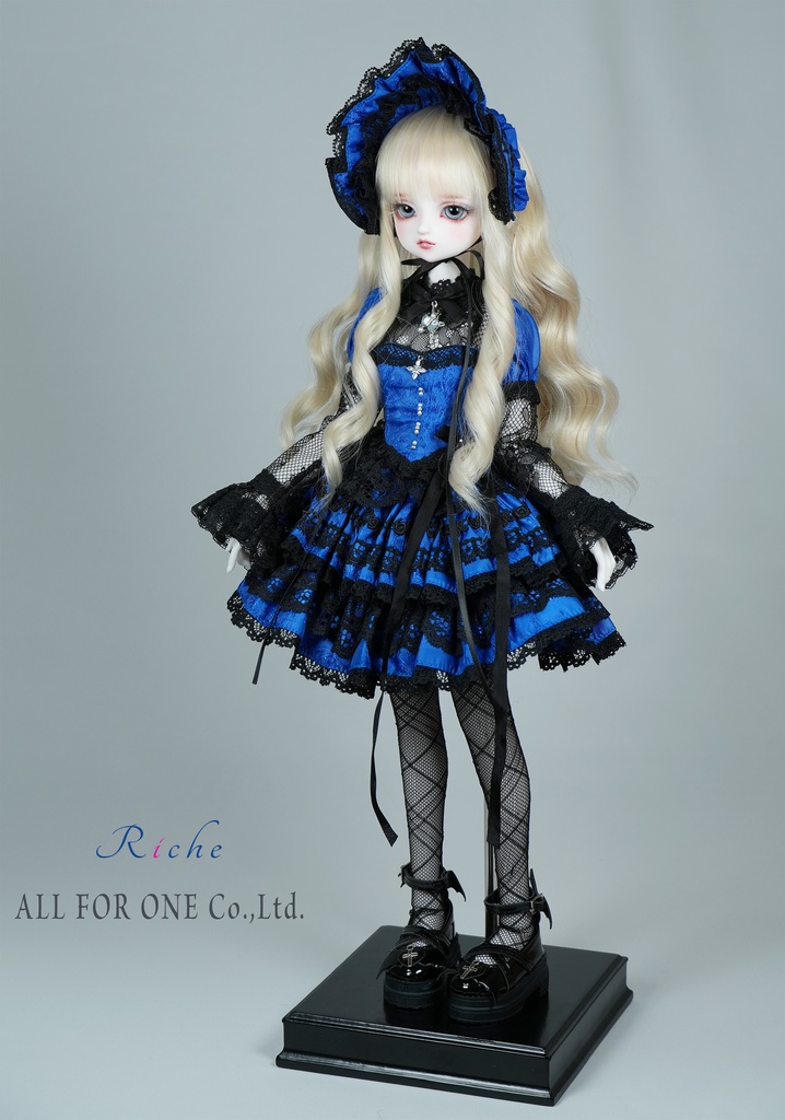 【ワンオフ】ALL FOR ONEオリジナルドール 1/4サイズ リチェ メイク済みヘッド+アイ+ウィッグ+ボディ+衣装 フルセット