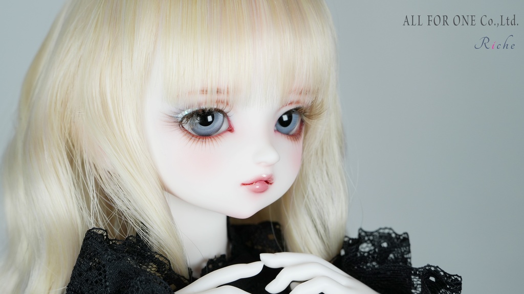【ワンオフ】ALL FOR ONEオリジナルドール 1/4サイズ リチェ メイク済みヘッド+アイ+ウィッグ+ボディ+衣装 フルセット