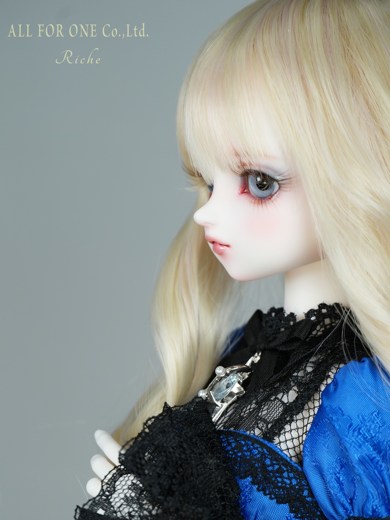 【ワンオフ】ALL FOR ONEオリジナルドール 1/4サイズ リチェ メイク済みヘッド+アイ+ウィッグ+ボディ+衣装 フルセット
