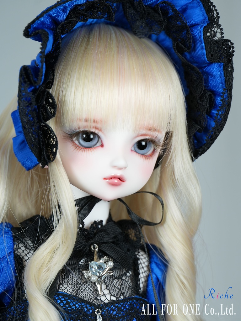 【ワンオフ】ALL FOR ONEオリジナルドール 1/4サイズ リチェ メイク済みヘッド+アイ+ウィッグ+ボディ+衣装 フルセット