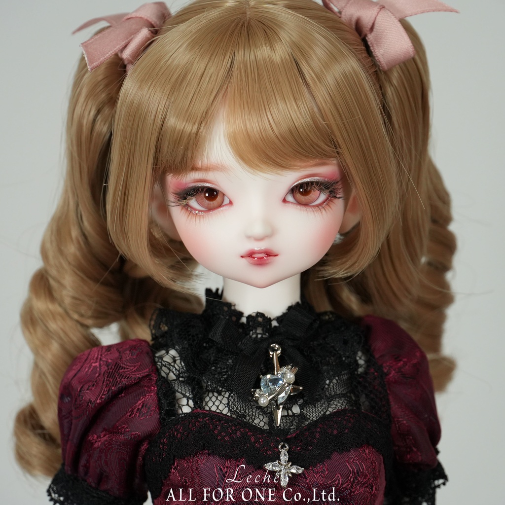 【ワンオフ】ALL FOR ONEオリジナルドール 1/4サイズ レチェ メイク済みヘッド＋アイ＋ウィッグ＋ボディ＋衣装 フルセット