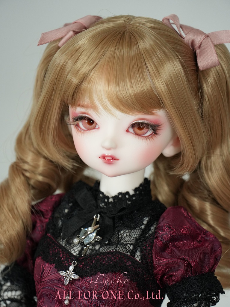 【ワンオフ】ALL FOR ONEオリジナルドール 1/4サイズ レチェ メイク済みヘッド+アイ+ウィッグ+ボディ+衣装 フルセット