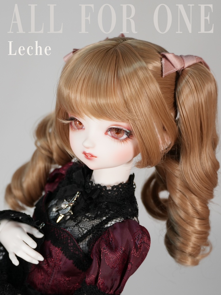 【ワンオフ】ALL FOR ONEオリジナルドール 1/4サイズ レチェ メイク済みヘッド+アイ+ウィッグ+ボディ+衣装 フルセット