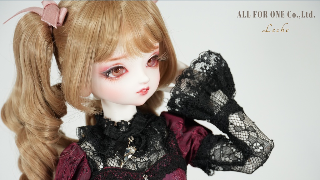 【ワンオフ】ALL FOR ONEオリジナルドール 1/4サイズ レチェ メイク済みヘッド+アイ+ウィッグ+ボディ+衣装 フルセット