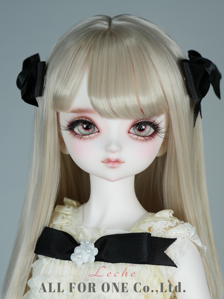 【ワンオフ】ALL FOR ONEオリジナルドール 1/4サイズ レチェ メイク済みヘッド＋アイ＋ウィッグ＋ボディ＋衣装  フルセット