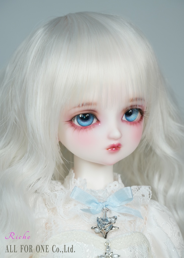 【ワンオフ】ALL FOR ONEオリジナルドール 1/4サイズ リチェ メイク済みヘッド+アイ+ウィッグ+ボディ+衣装 フルセット
