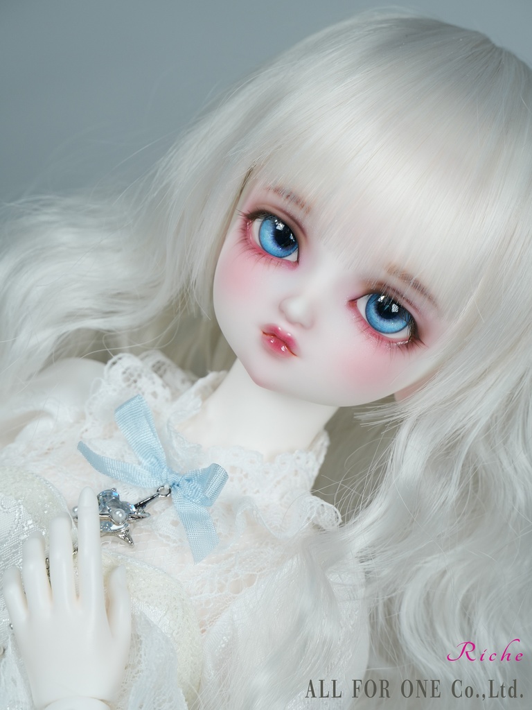 【ワンオフ】ALL FOR ONEオリジナルドール 1/4サイズ リチェ メイク済みヘッド+アイ+ウィッグ+ボディ+衣装 フルセット