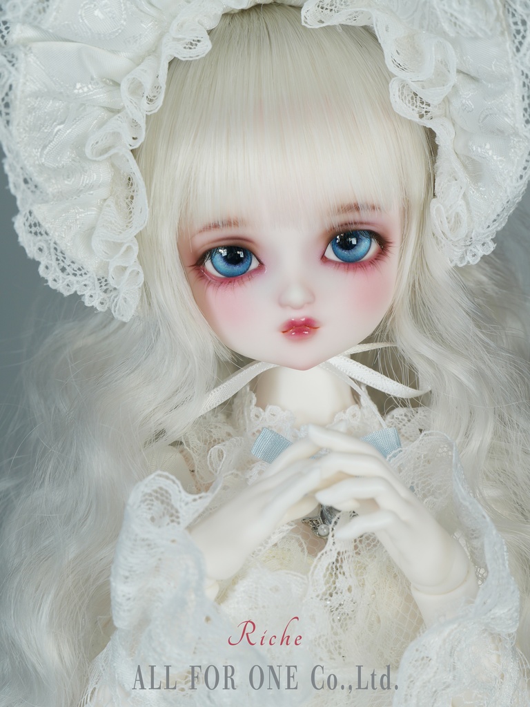 【ワンオフ】ALL FOR ONEオリジナルドール 1/4サイズ リチェ メイク済みヘッド+アイ+ウィッグ+ボディ+衣装 フルセット