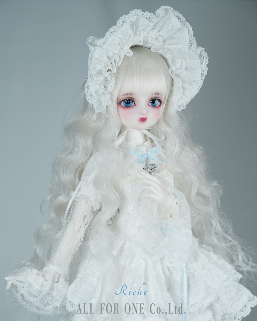 【ワンオフ】ALL FOR ONEオリジナルドール 1/4サイズ リチェ メイク済みヘッド+アイ+ウィッグ+ボディ+衣装 フルセット