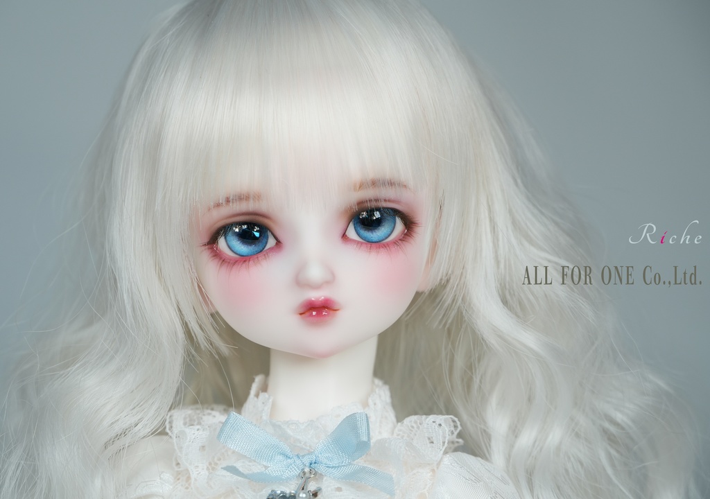 【ワンオフ】ALL FOR ONEオリジナルドール 1/4サイズ リチェ メイク済みヘッド+アイ+ウィッグ+ボディ+衣装 フルセット