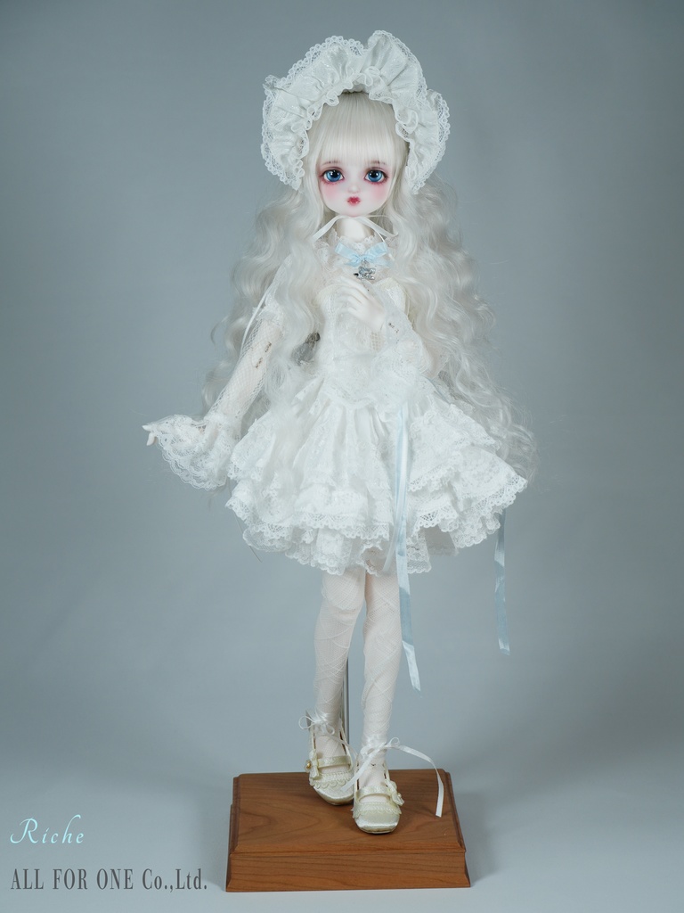 【ワンオフ】ALL FOR ONEオリジナルドール 1/4サイズ リチェ メイク済みヘッド+アイ+ウィッグ+ボディ+衣装 フルセット