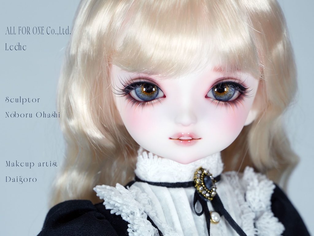 【ワンオフ】ALL FOR ONEオリジナルドール 1/4サイズ レチェ メイク済みヘッド+アイ+ウィッグ+ボディ+衣装 フルセット【逆オークション】