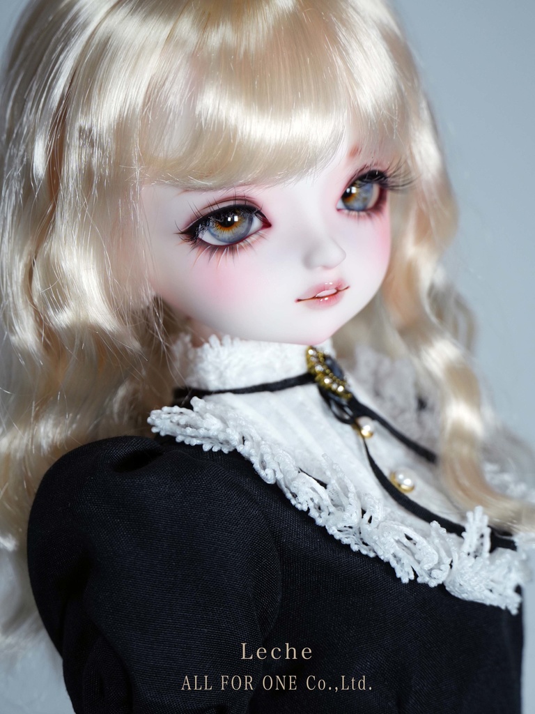 【ワンオフ】ALL FOR ONEオリジナルドール 1/4サイズ レチェ メイク済みヘッド+アイ+ウィッグ+ボディ+衣装 フルセット【逆オークション】
