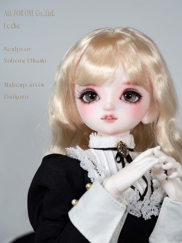 【ワンオフ】ALL FOR ONEオリジナルドール 1/4サイズ レチェ メイク済みヘッド+アイ+ウィッグ+ボディ+衣装 フルセット【逆オークション】