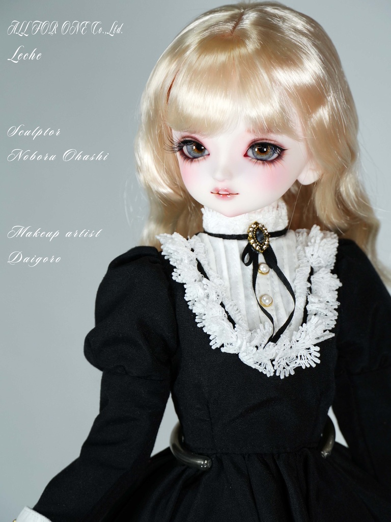 【ワンオフ】ALL FOR ONEオリジナルドール 1/4サイズ レチェ メイク済みヘッド+アイ+ウィッグ+ボディ+衣装 フルセット【逆オークション】