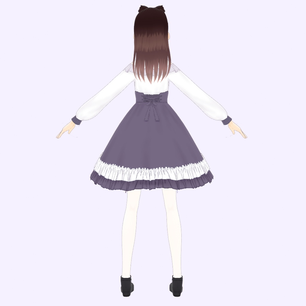 むらさきかわいいワンピース