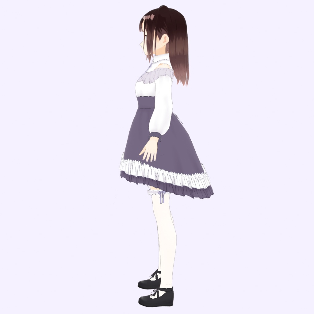 むらさきかわいいワンピース