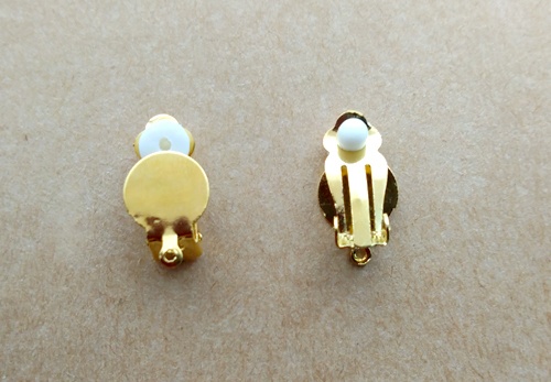 フラワーブーケカボションのイヤリング(B)