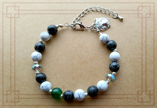 【十二国記概念アクセサリー】騶虞イメージブレスレット&ストラップセット(2way)