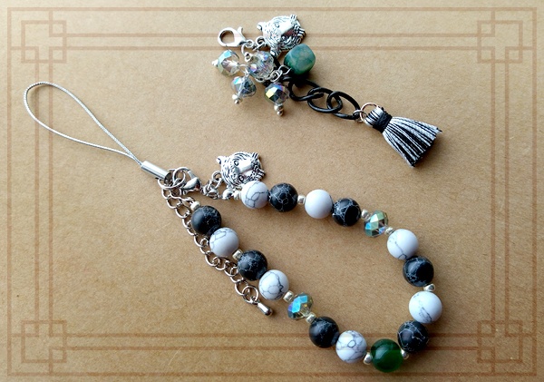 【十二国記概念アクセサリー】騶虞イメージブレスレット&ストラップセット(2way)