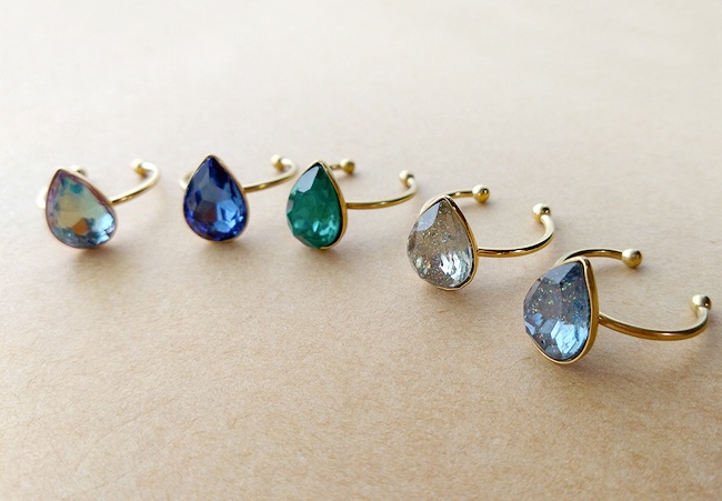 ドロップ鉱石のシンプルリング（バリエーション有）