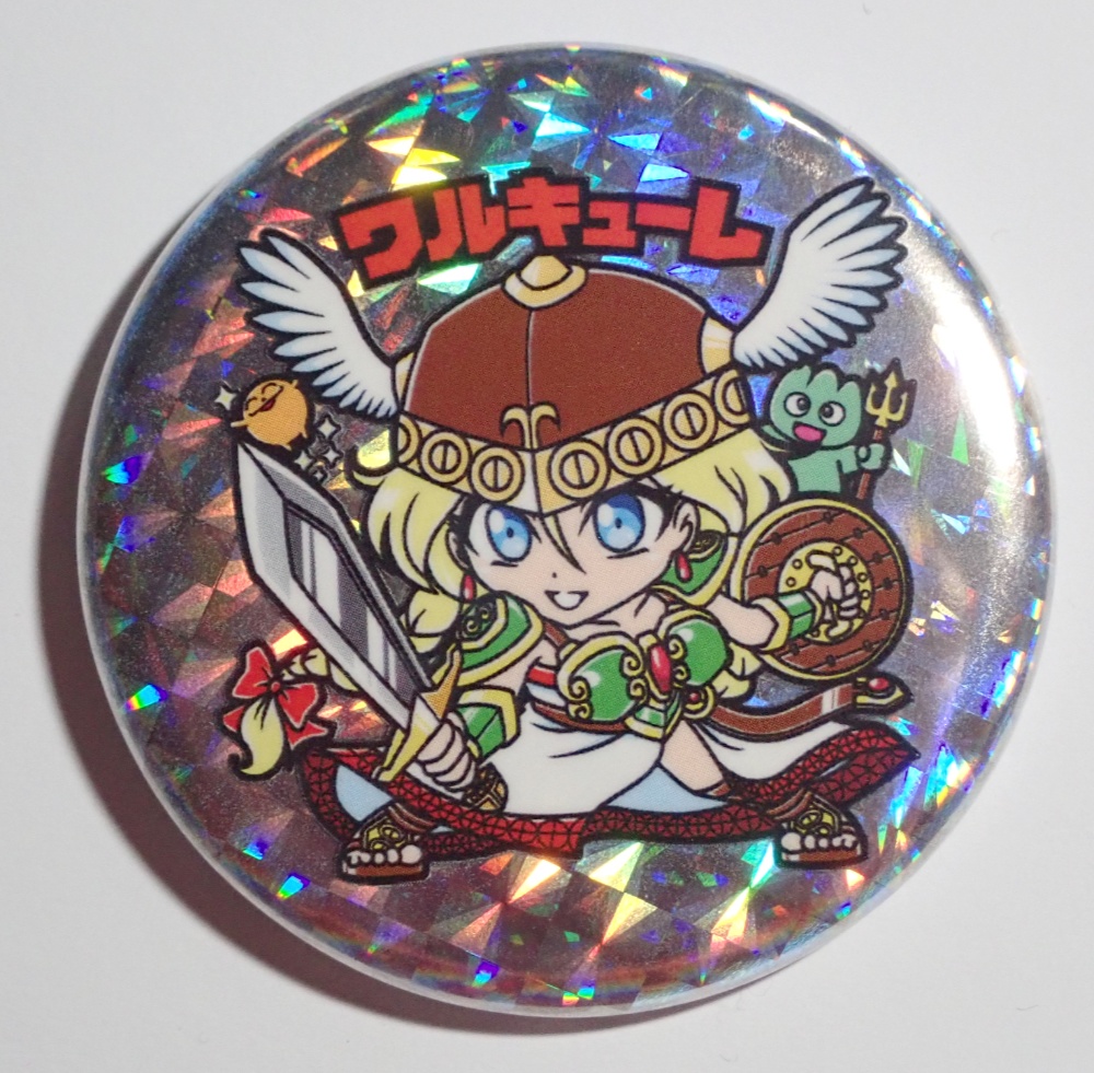 【レゲ★娘れ缶バッジ】「ワルキューレの伝説」ワルキューレ〜キラキラ缶バッジ/直径57mm/安全ピン/送料込み