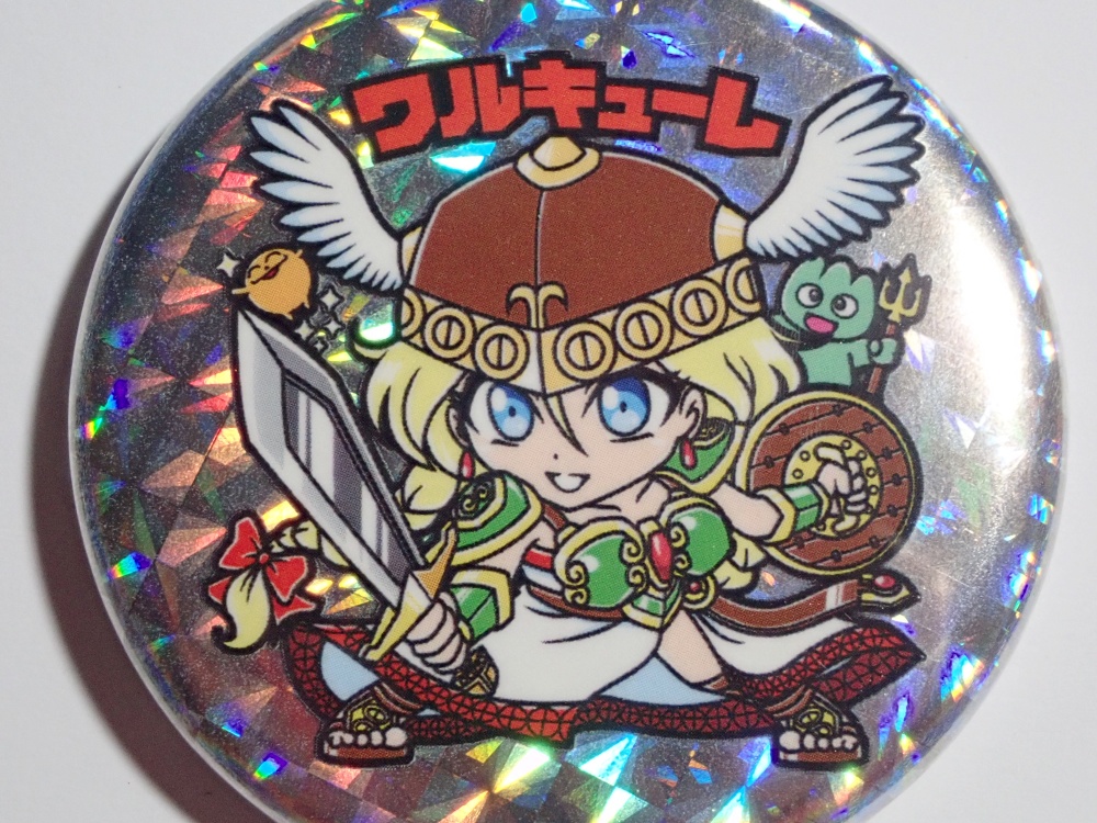 【レゲ★娘れ缶バッジ】「ワルキューレの伝説」ワルキューレ〜キラキラ缶バッジ/直径57mm/安全ピン/送料込み