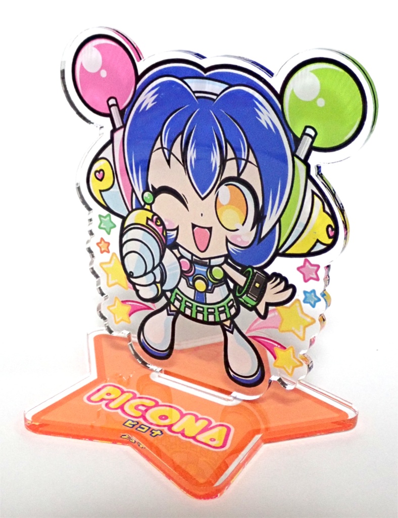 【オリジナル】食当〜SHOCK ATARI看板娘「ピコナちゃん(空中筐体カラー)」アクリルスタンドフィギュア/送料込み