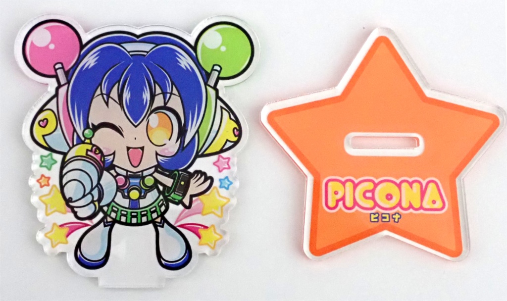 【オリジナル】食当〜SHOCK ATARI看板娘「ピコナちゃん(空中筐体カラー)」アクリルスタンドフィギュア/送料込み