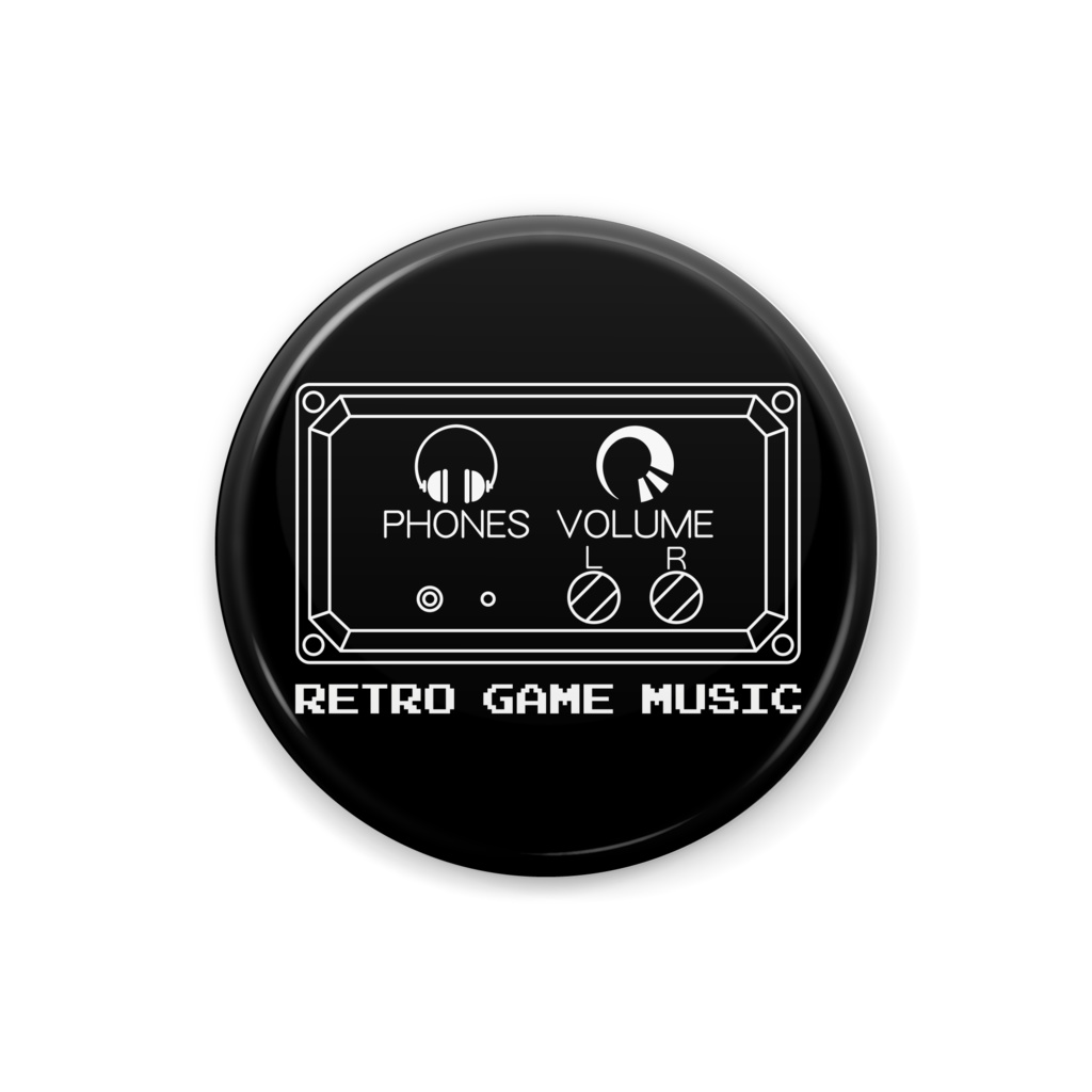 RETRO GAME MUSIC〜レトロゲームミュージック缶バッジ 25mm
