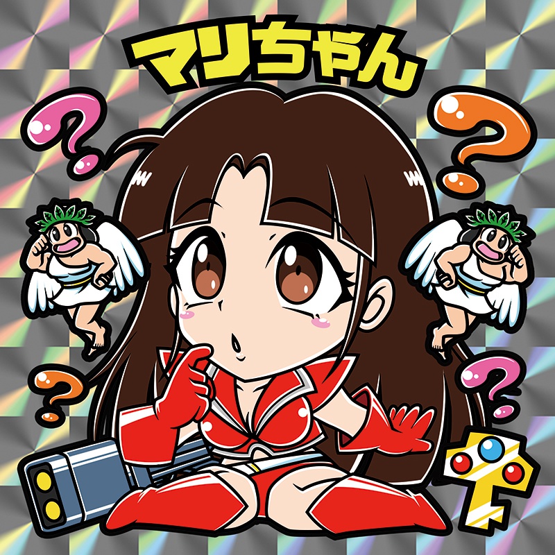 【レゲ★娘れ】「カルテット」のマリちゃん(スクリーンバージョン)〜ビックリマン風自作キラキラシール/裏書きあり/送料込み