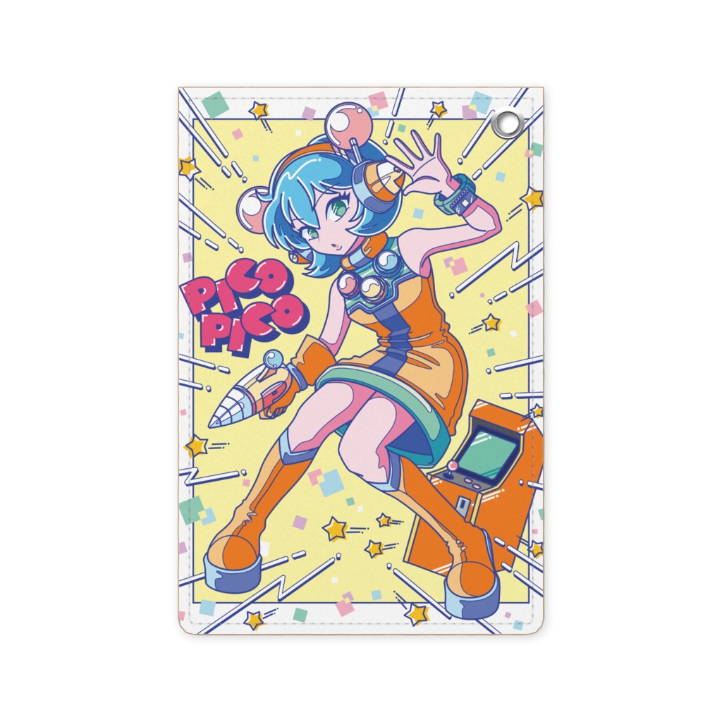 80sレトロポップ「ピコナ」パスケース