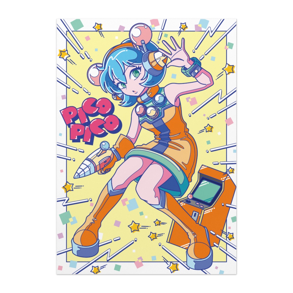 80sレトロポップ「ピコナ」ポスター