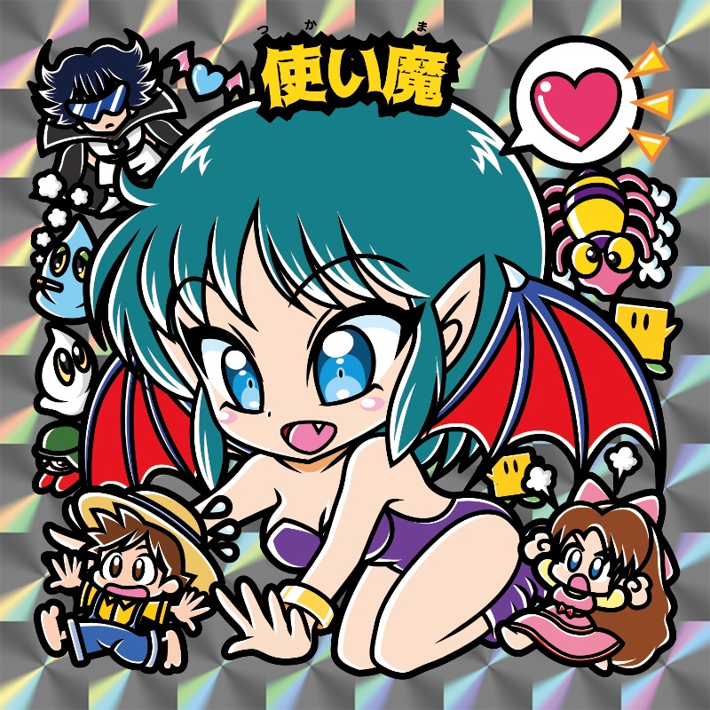 【レゲ★娘れ】「ロンパーズ」使い魔〜ビックリマン風自作キラキラシール/裏書きあり/送料込み