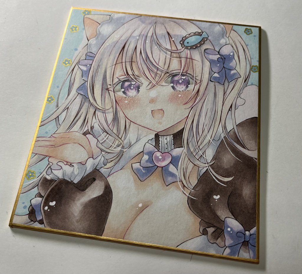 原画 アナログイラスト 手描きイラスト 手描きイラスト*アナログイラスト*原画*アリス風*小色紙* - メルカリ