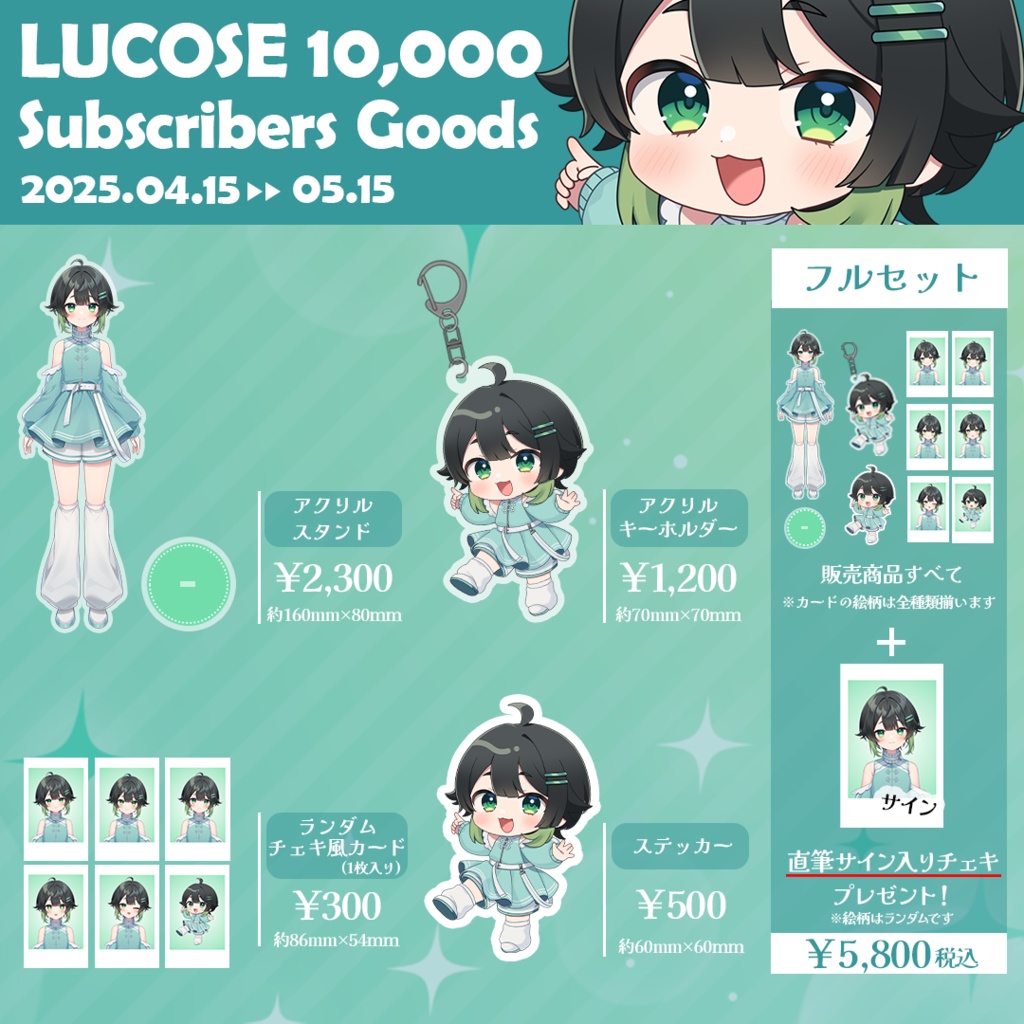 1万人記念ステッカー