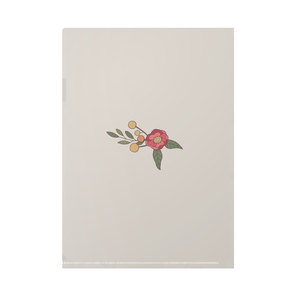 〈花と女の子〉クリアファイル