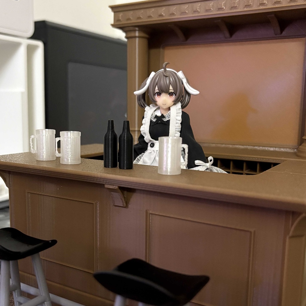 1/12　バーカウンター　家具　figma　メガミデバイス用　ジオラマパーツ