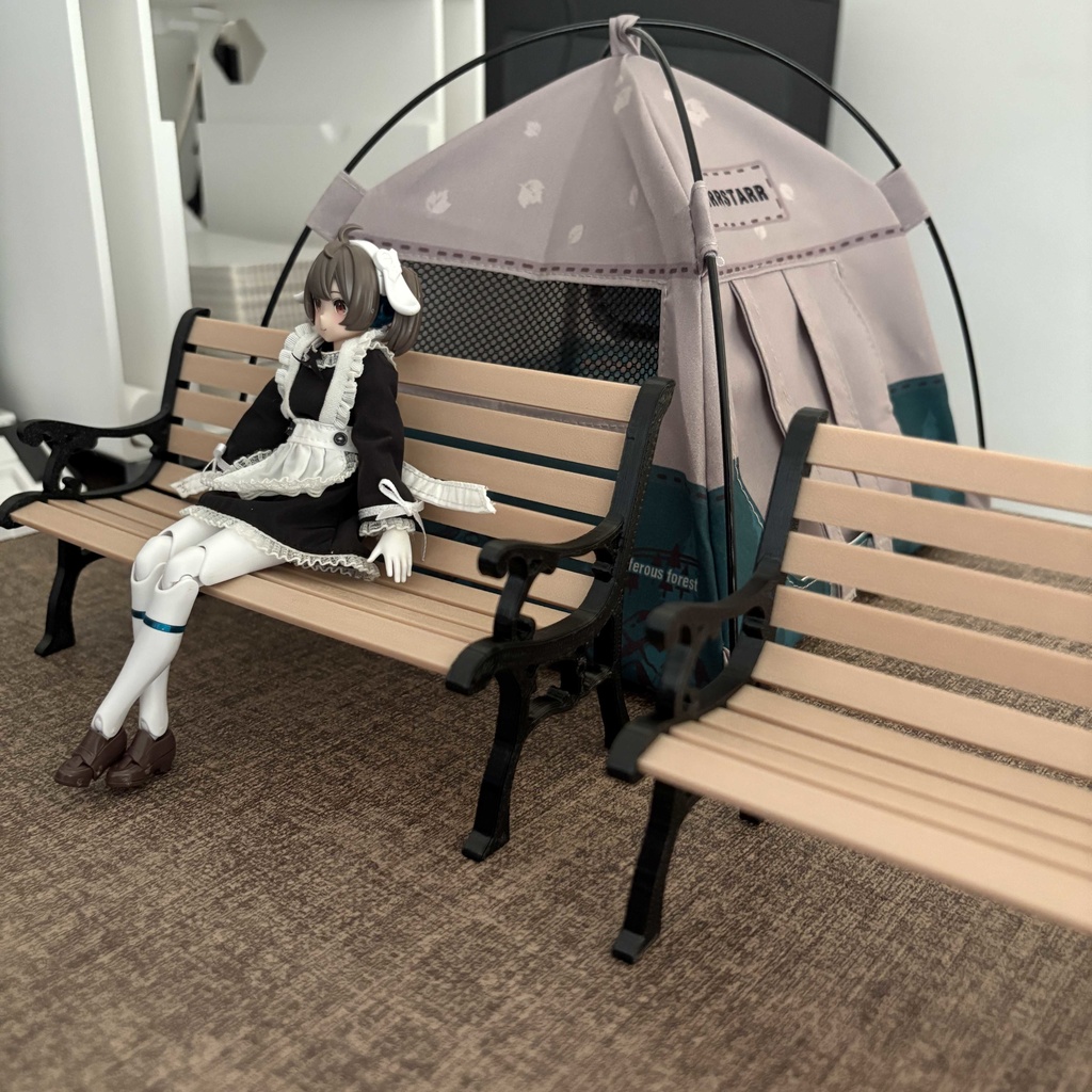 1/12 　公園ベンチ　メガミデバイス　ドール　フィギュア　figma　ジオラマパーツ