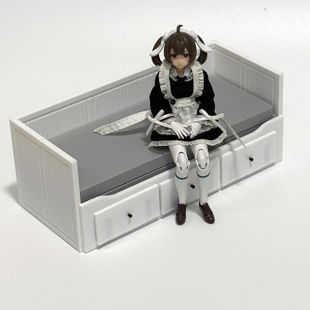 1/12　ソファーベッド　家具モデル　メガミデバイス　コトブキヤ　メカ娘　figma 　ジオラマパーツ　
