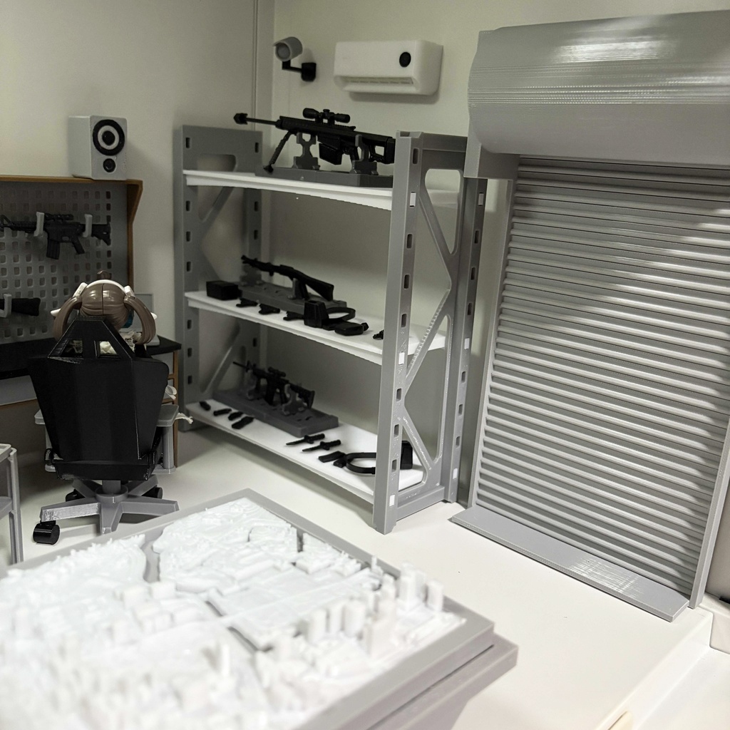 1/12　シャッター扉　メガミデバイス　コトブキヤ　メカ娘　figma　1/12スケール用 　ジオラマパーツ　