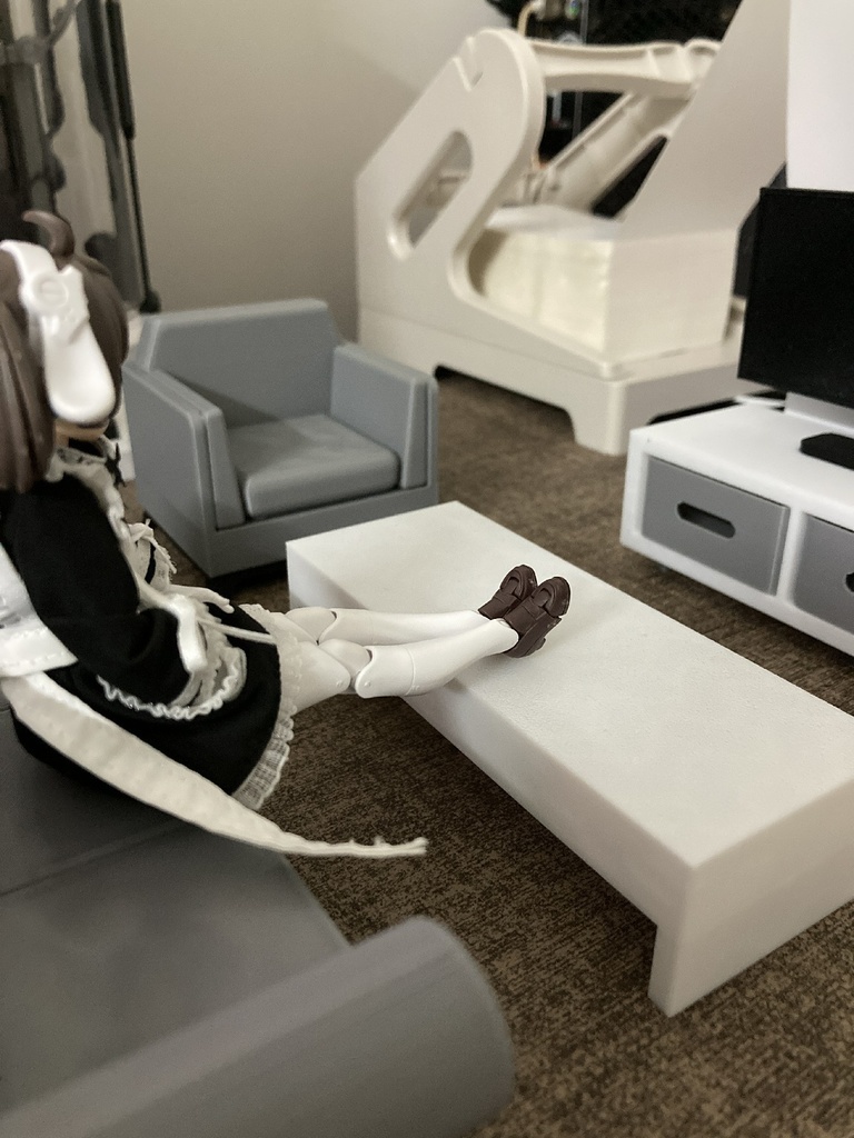 1/12 リビングセット ソファ テレビ ミニチュア家具 情景小物 ジオラマ メガミデバイス figma アクションフィギュア