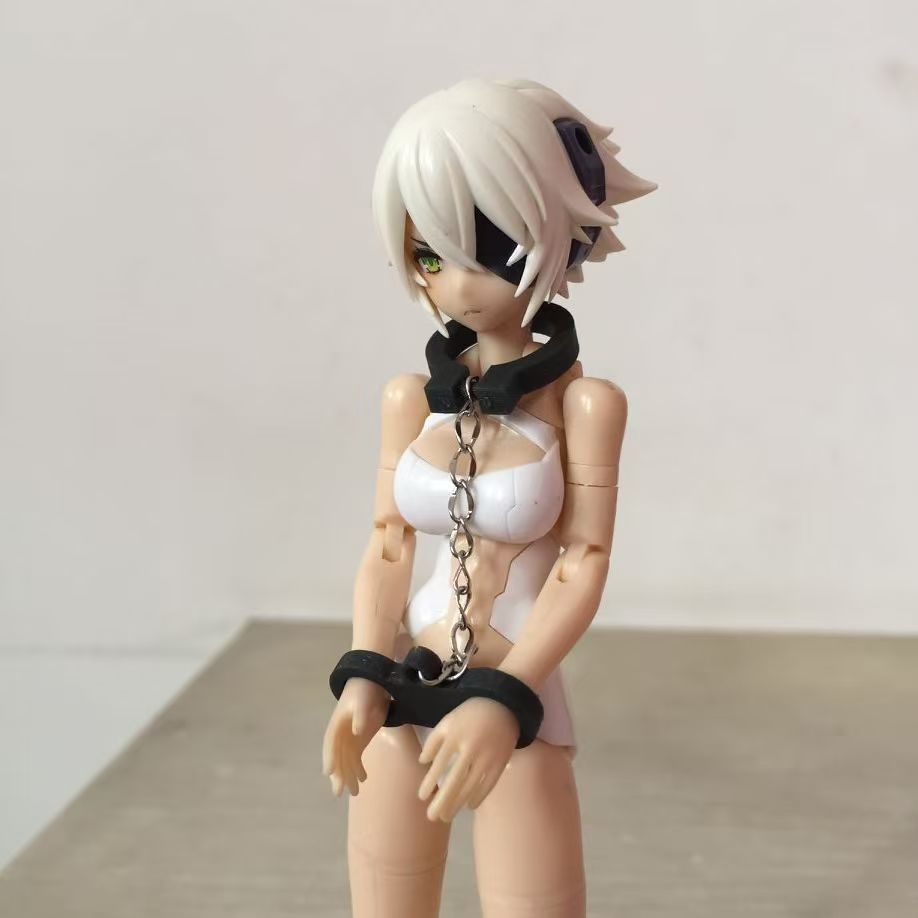 1/12 鎖鉄球 拘束具 拘束パーツ 手枷 足枷 首輪