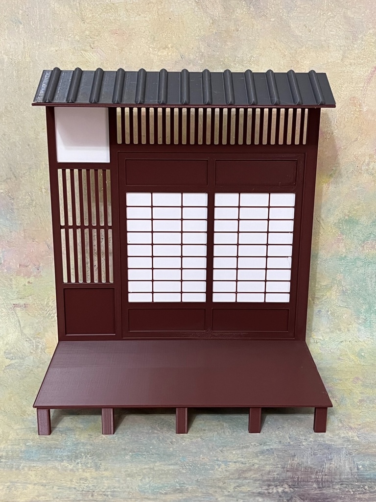 1/12　和風　背景　ハウス　ドール用