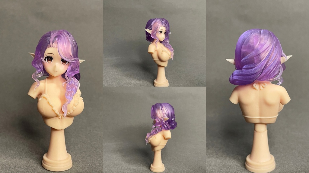 1/12 ヘッドパーツ ロングウェーブ